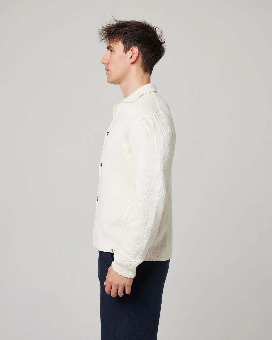 River Knitted Shacket - Cream