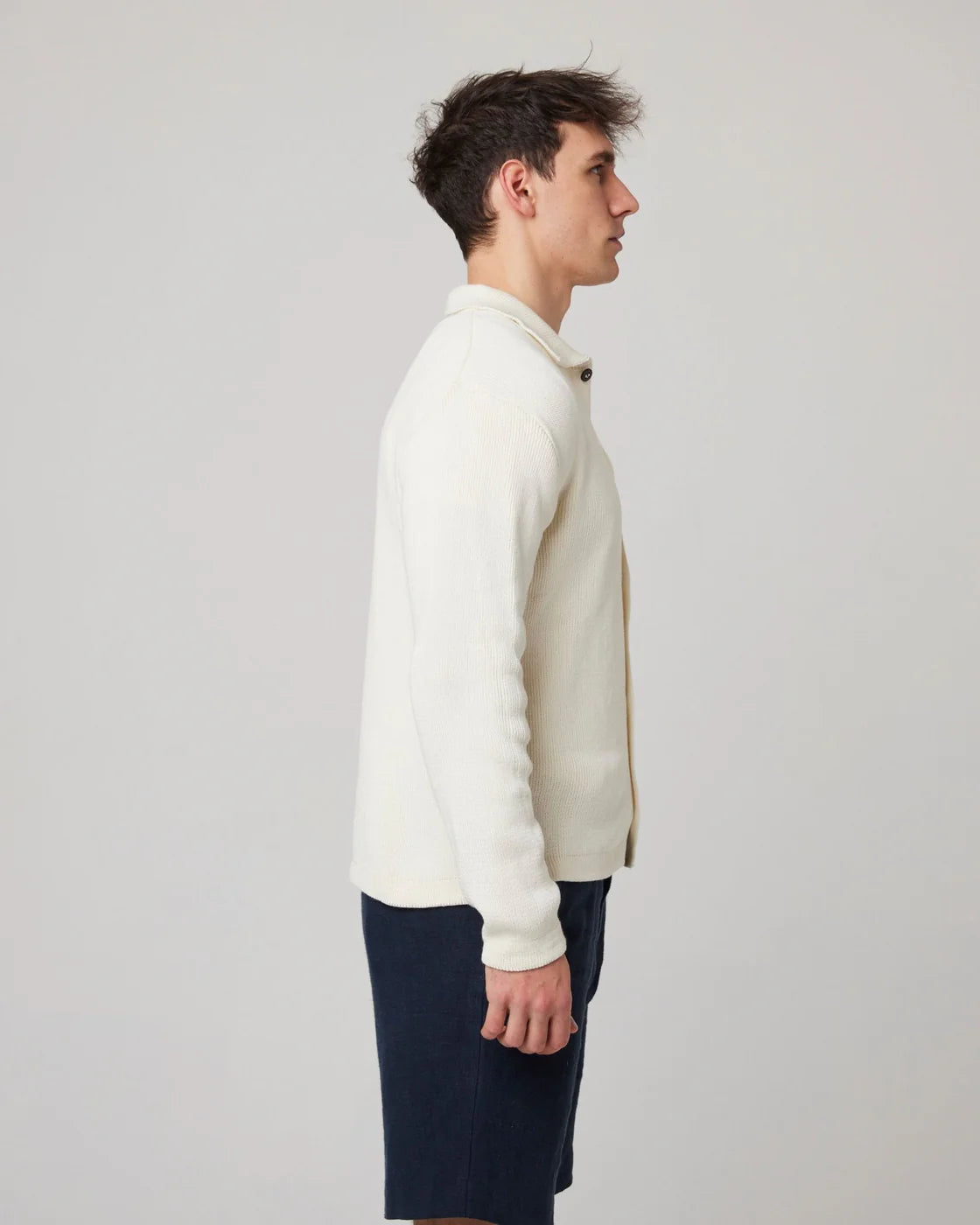 River Knitted Shacket - Cream