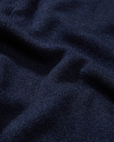 Nelson Knitted Lambswool Swacket - Navy