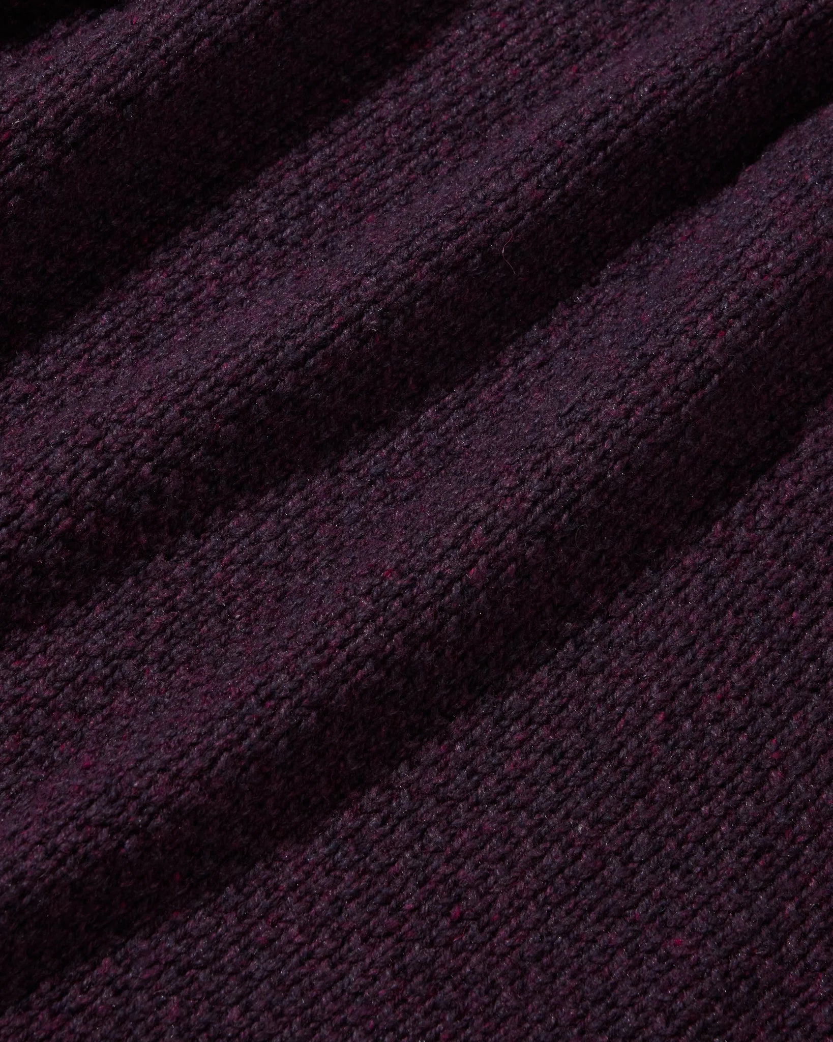 Crow's Foot Rollneck Sweater - Dark Raisin