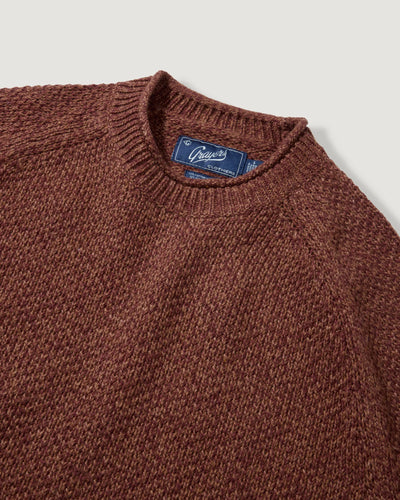 Crow's Foot Rollneck Sweater - Whiskey