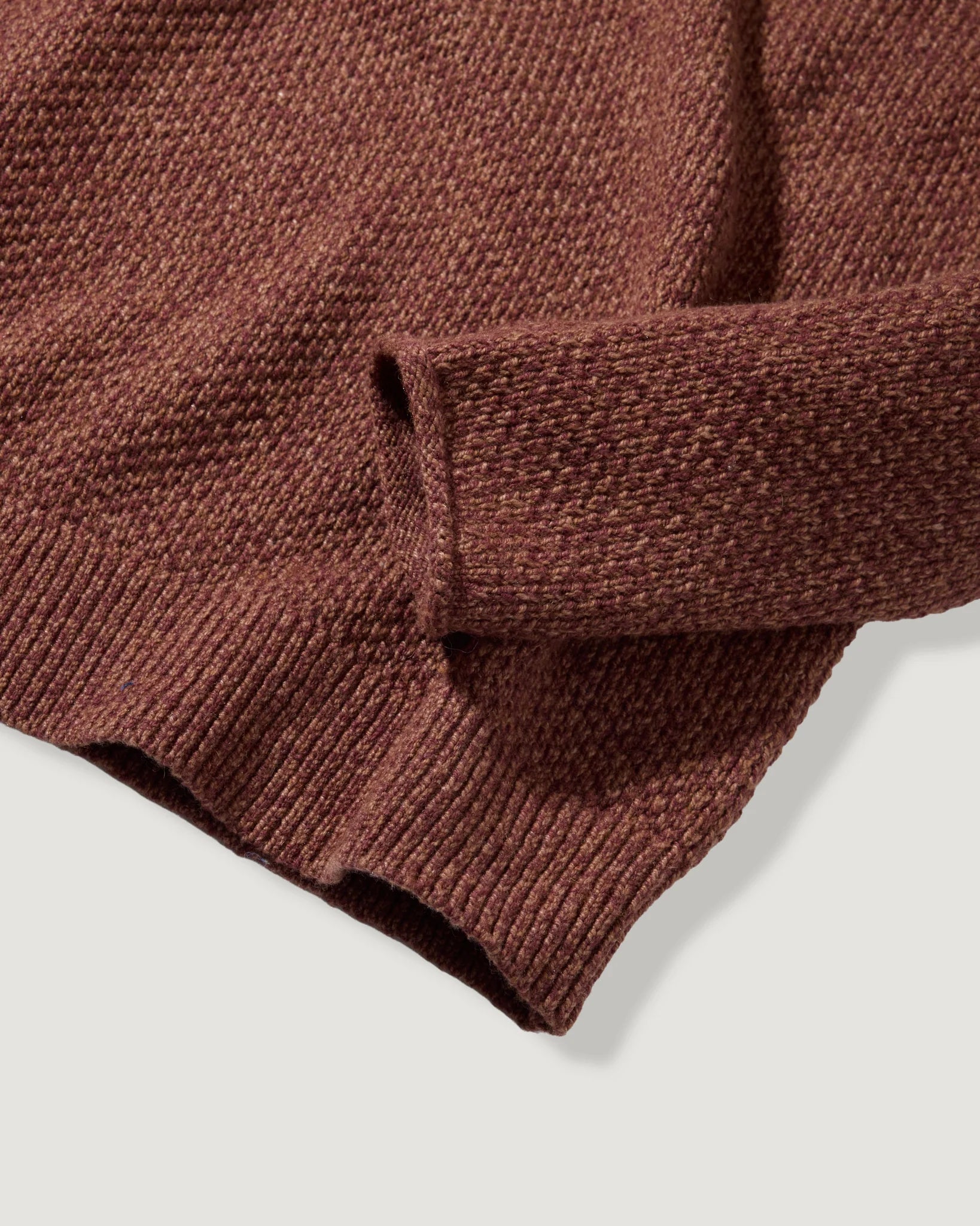 Crow's Foot Rollneck Sweater - Whiskey