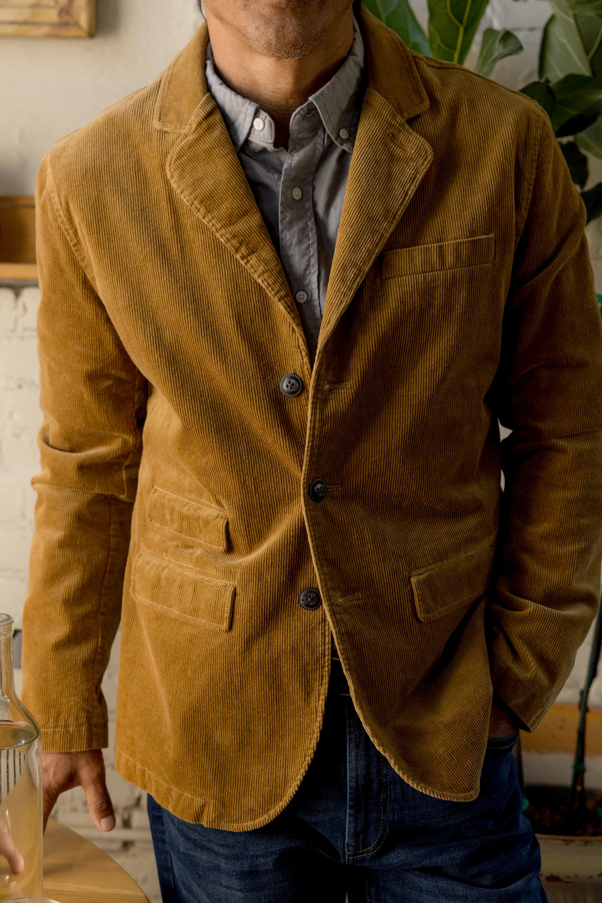 Flemings English Corduroy Blazer - Saddle
