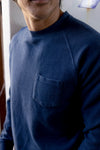 Dunlop Reverse Fleece Crew - Dark Blue