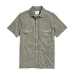 Hemp Cotton Knit Shirt- Short Sleeve- Washed Grey