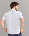 Hemp Cotton Knit Shirt- Short Sleeve- Pebble