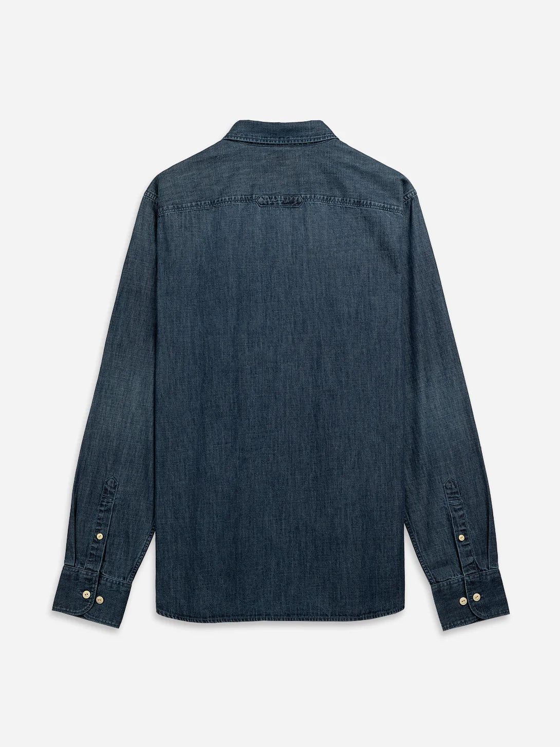 Fulton Pocket Denim Shirt - Mid Indigo