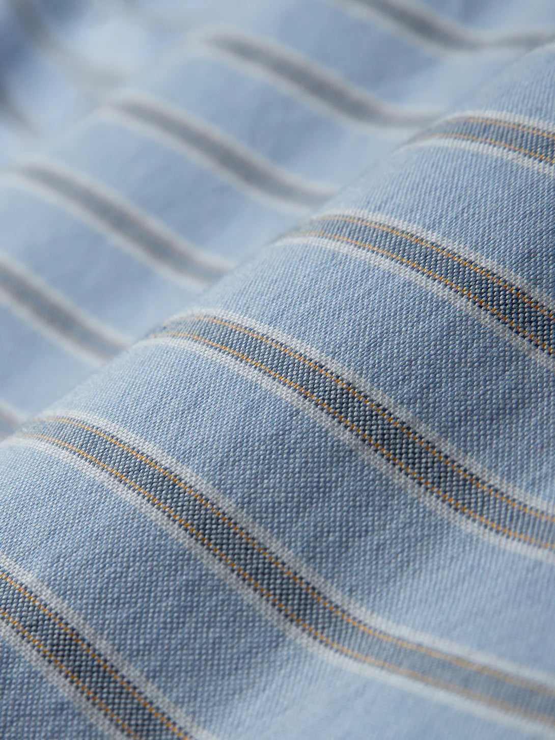 Fulton Short Sleeve Stripe Oxford Shirt - Lavender Blue