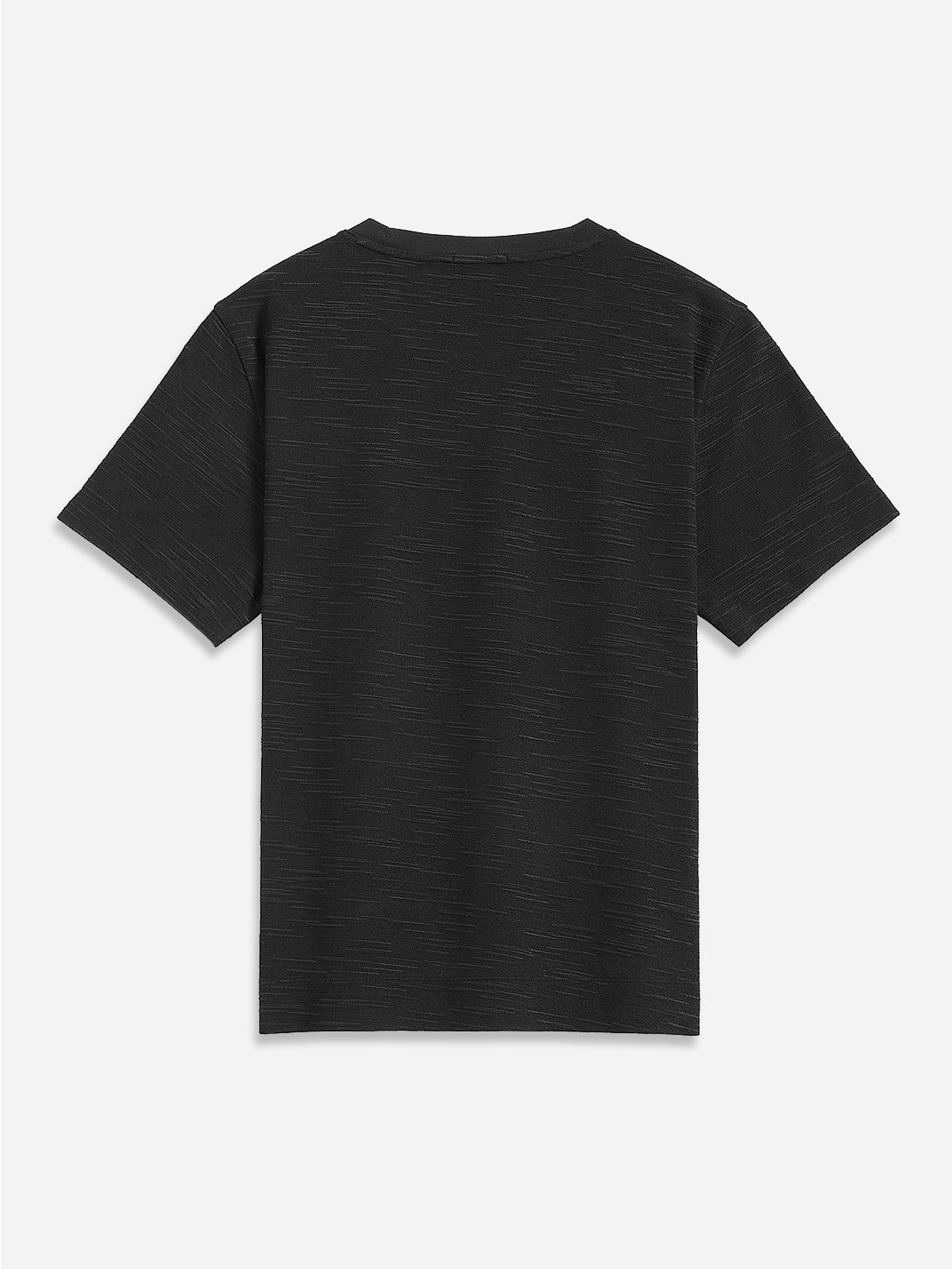 Baseile Slub Jacquard Tee - Black