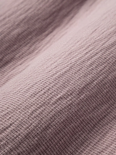 Bennett Slub Waffle Polo - Dusty Purple