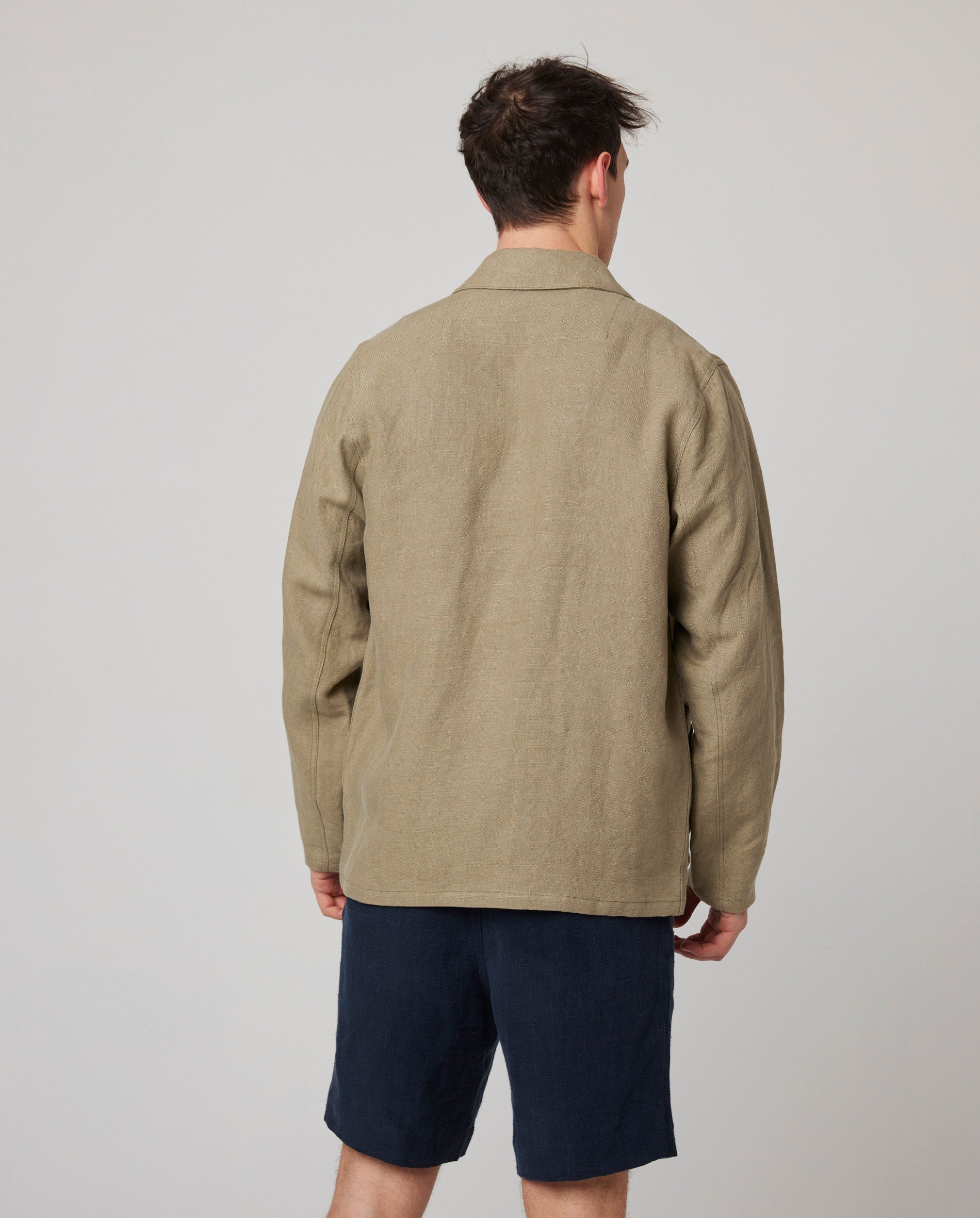 Windsor Linen Shacket - Sage