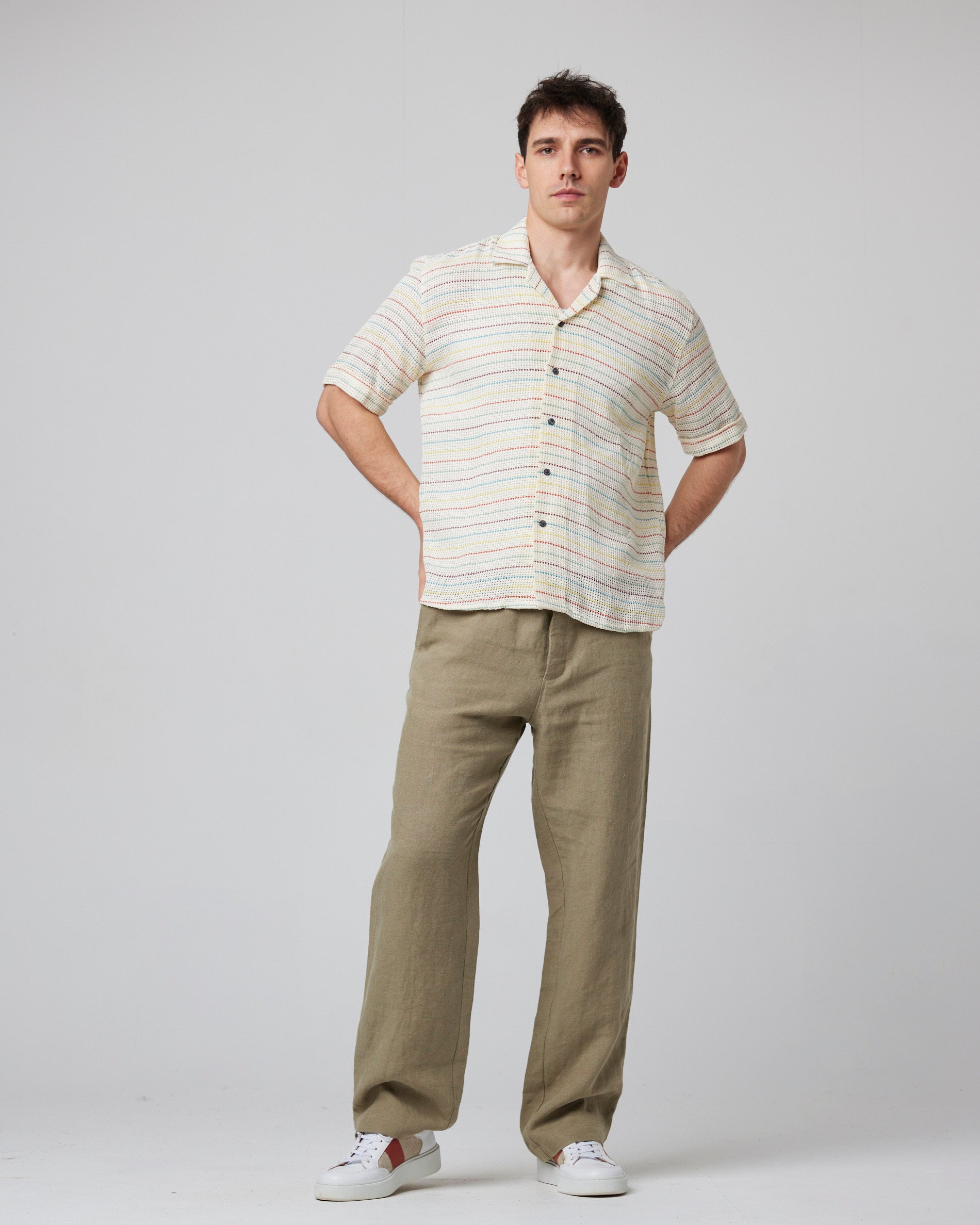 Quay Cuban Short Sleeve - Sunset Stripe