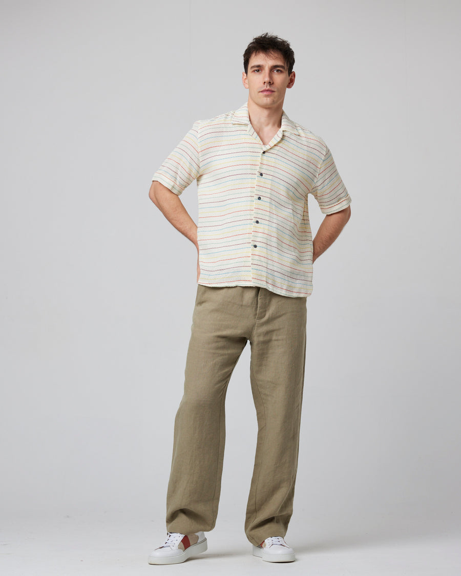 Quay Cuban Short Sleeve - Sunset Stripe