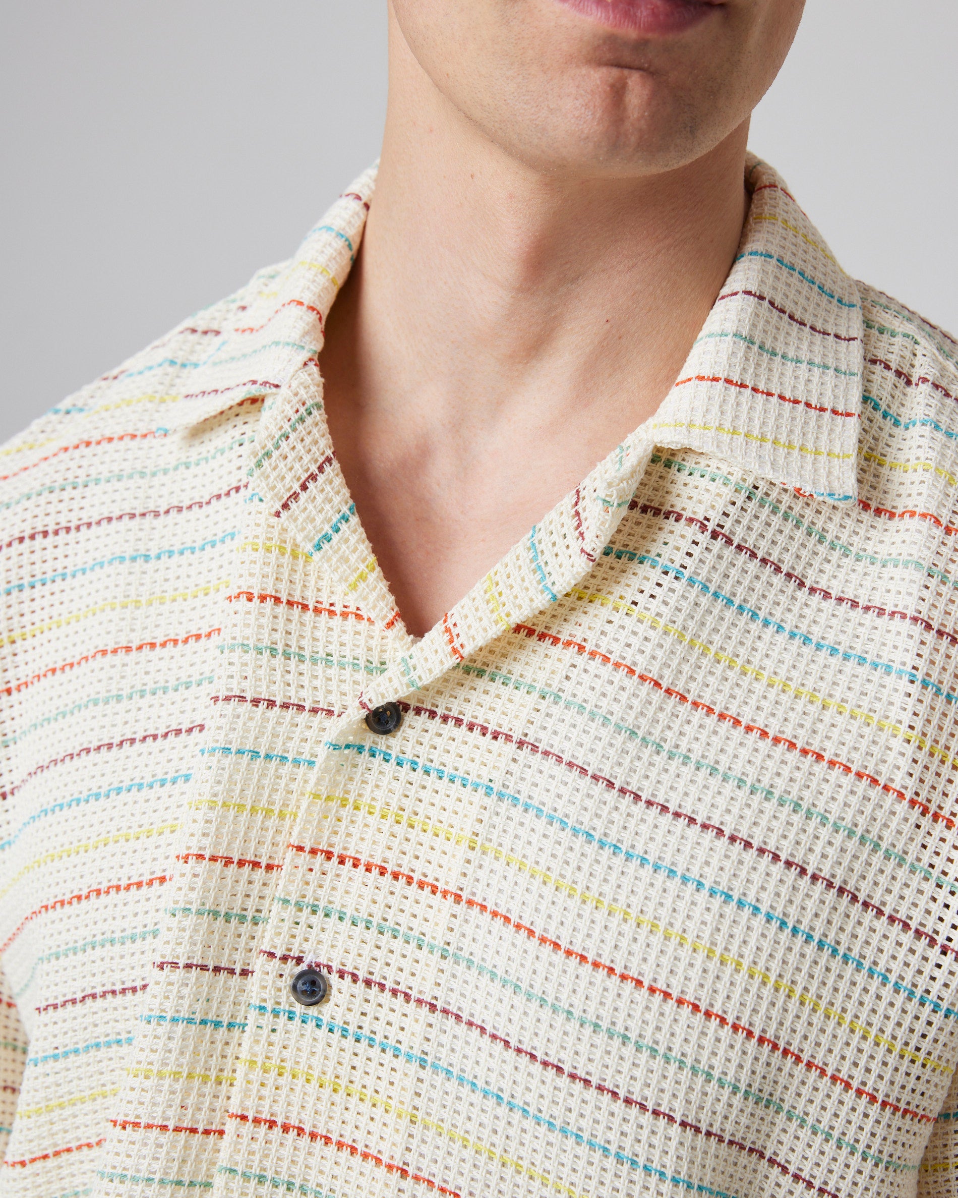 Quay Cuban Short Sleeve - Sunset Stripe