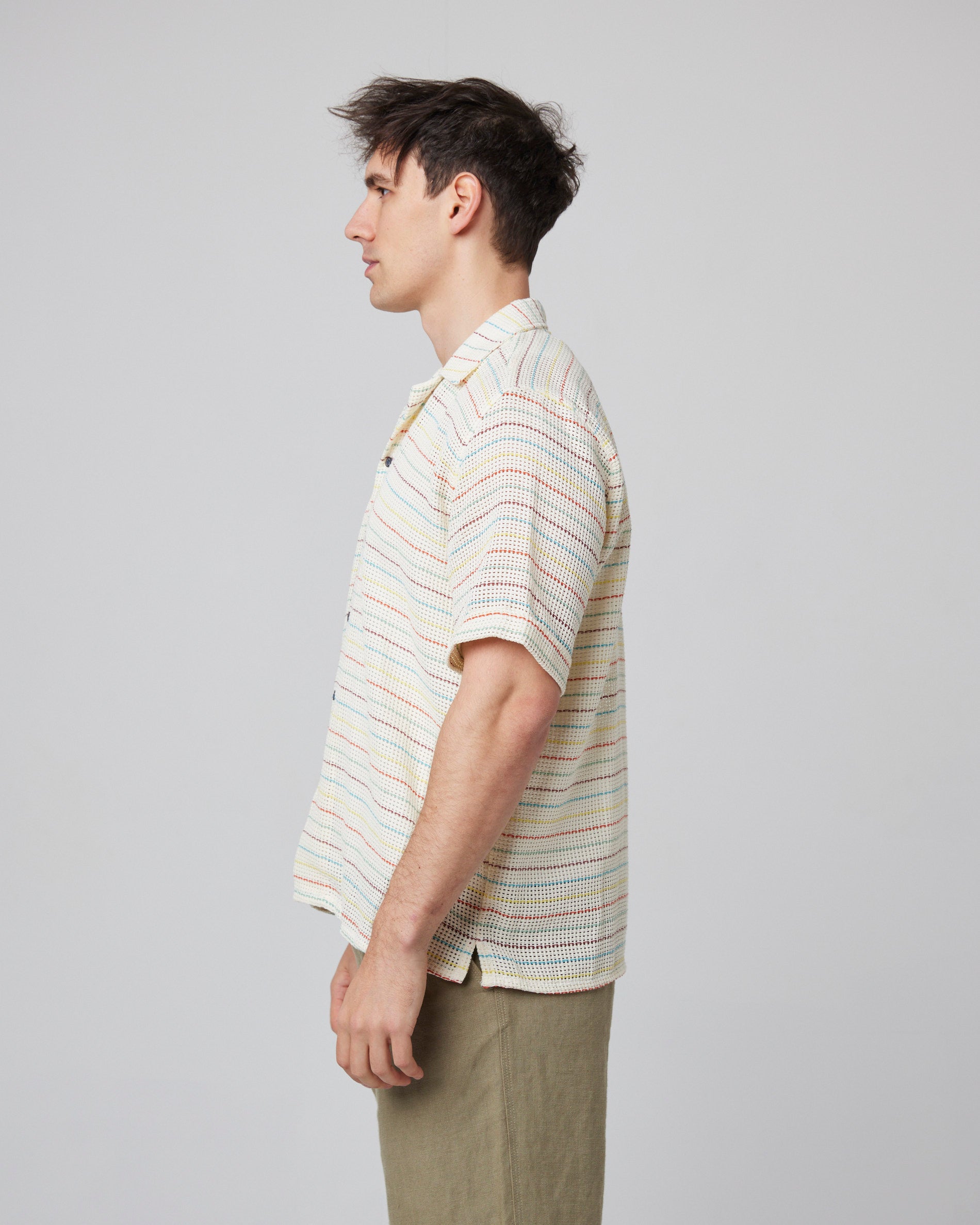 Quay Cuban Short Sleeve - Sunset Stripe