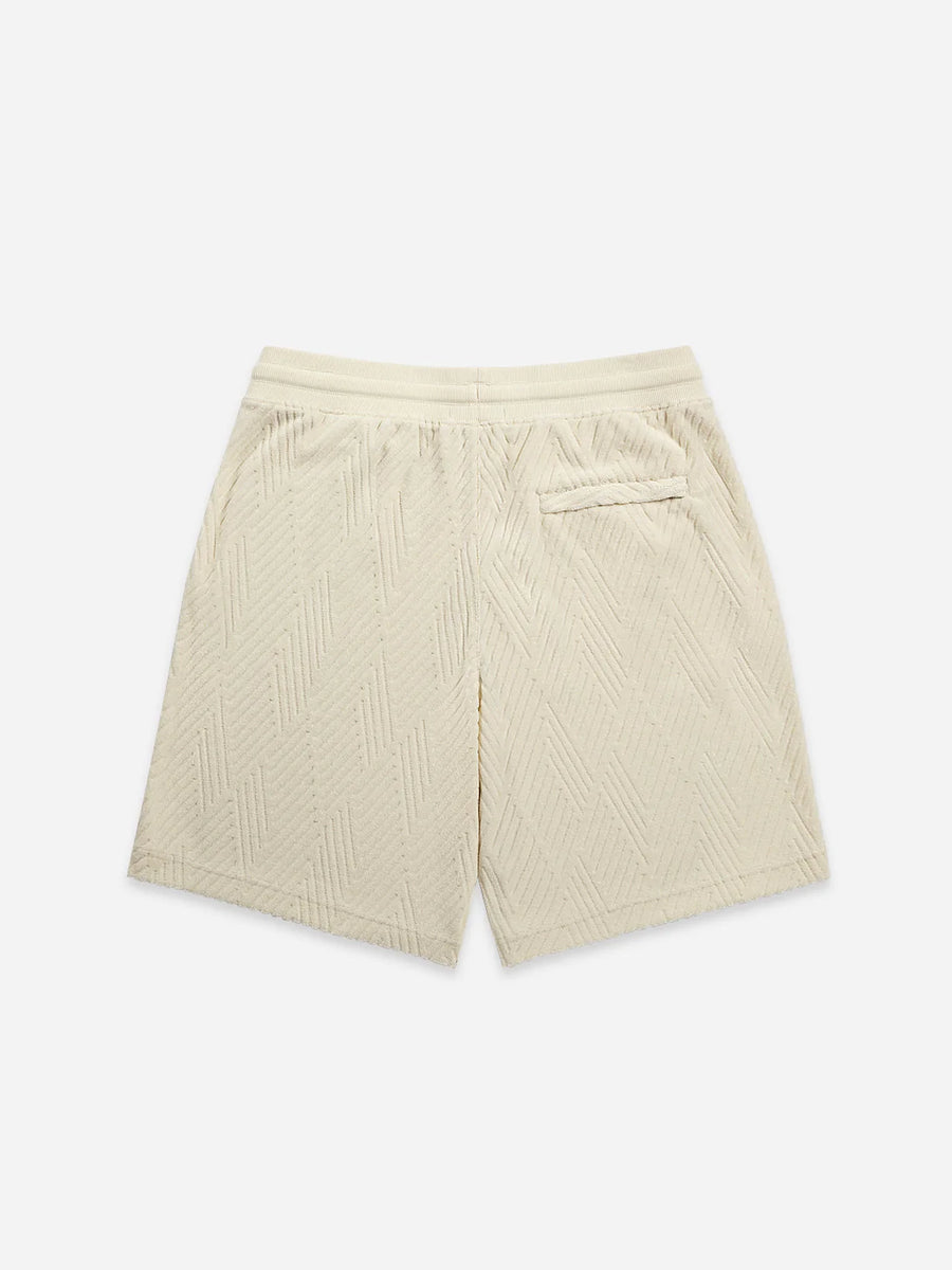 Bklyn Jacquard Towel Shorts - Cream