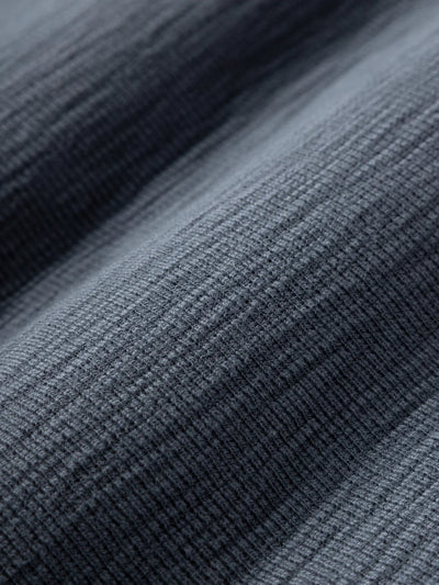 Baseile Slub Waffle Tee - Iron Blue