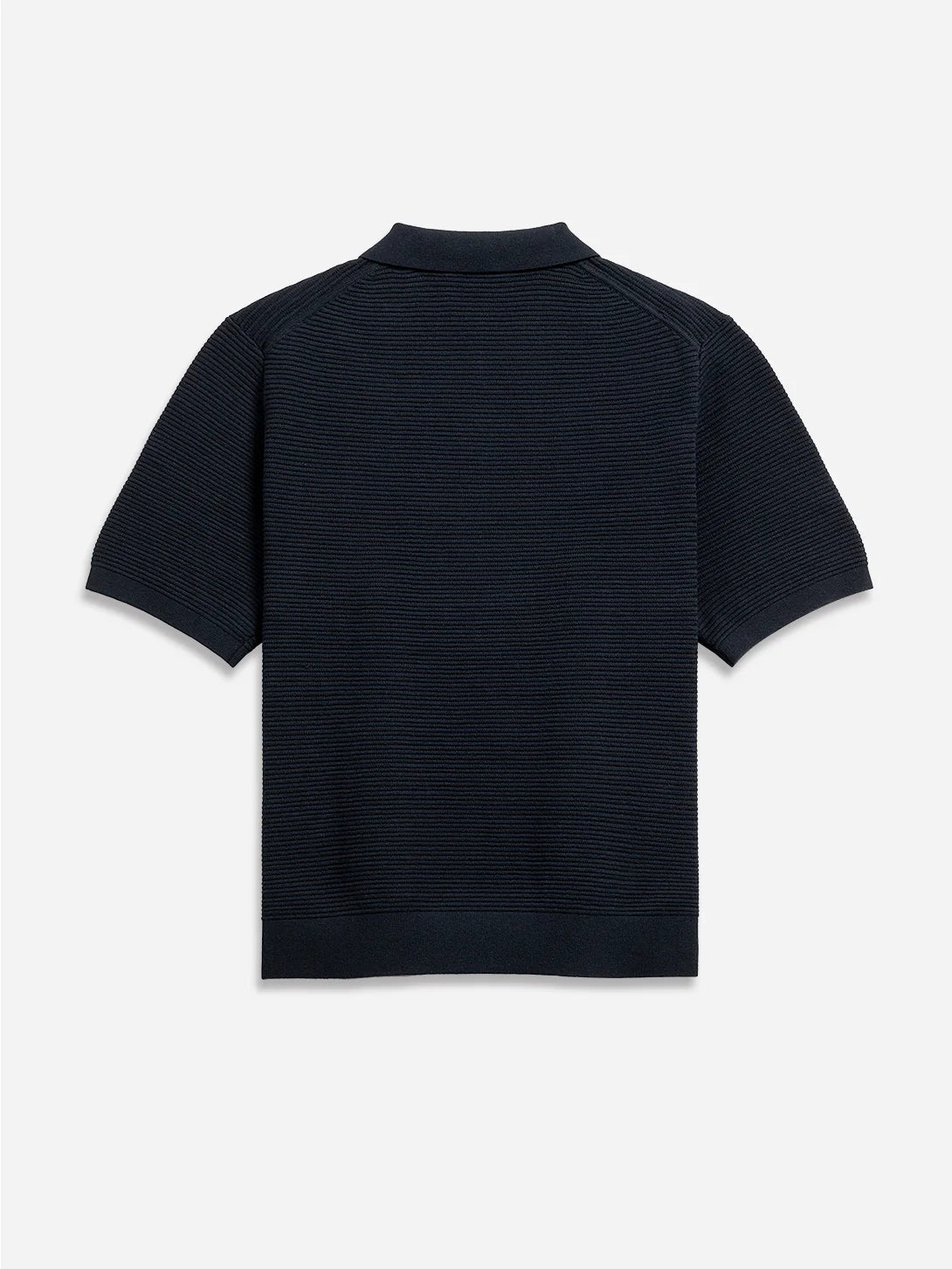 Lind Textured Sweater Polo - Navy