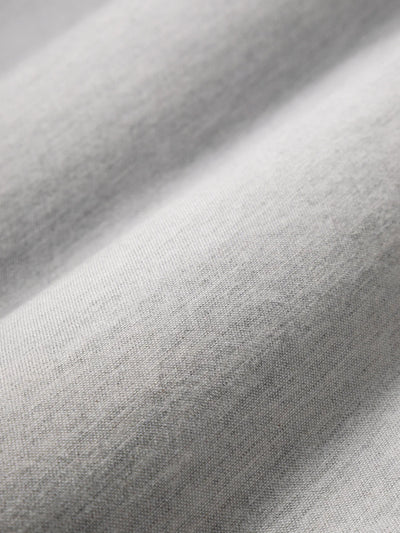 Aleks Heather Oxford Shirt - Light Grey Heather