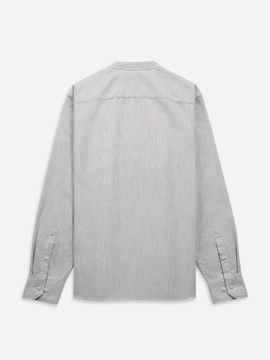 Aleks Heather Oxford Shirt - Light Grey Heather