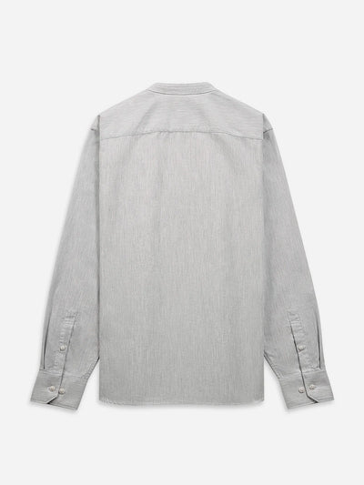 Aleks Heather Oxford Shirt - Light Grey Heather
