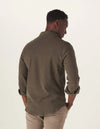 Comfort Terry Shirt Jacket - Olive