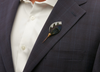 Wainwright Lapel Pin - Goose, Rooster & Peacock Feathers
