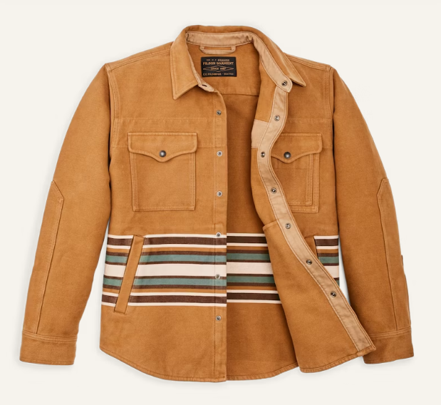 Beartooth Jac-Shirt - Golden Brown Multi Stripe