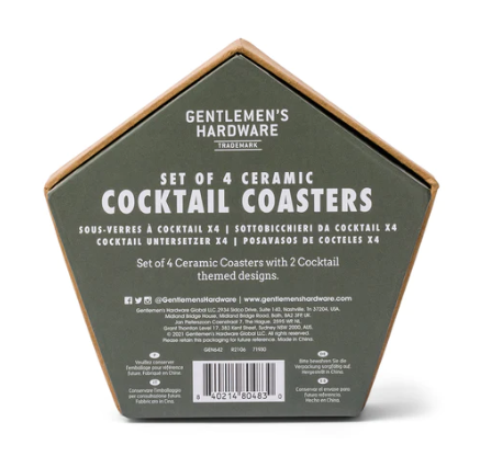Cocktail Coasters - Set of 4