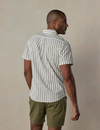 Lived-In Cotton Short Sleeve Button Down - Pine Needle Stripe