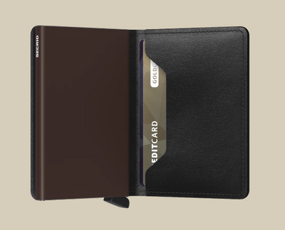 Slimwallet - Original Black & Brown