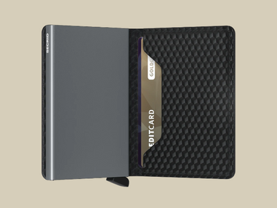 Slimwallet - Cubic Black & Titanium