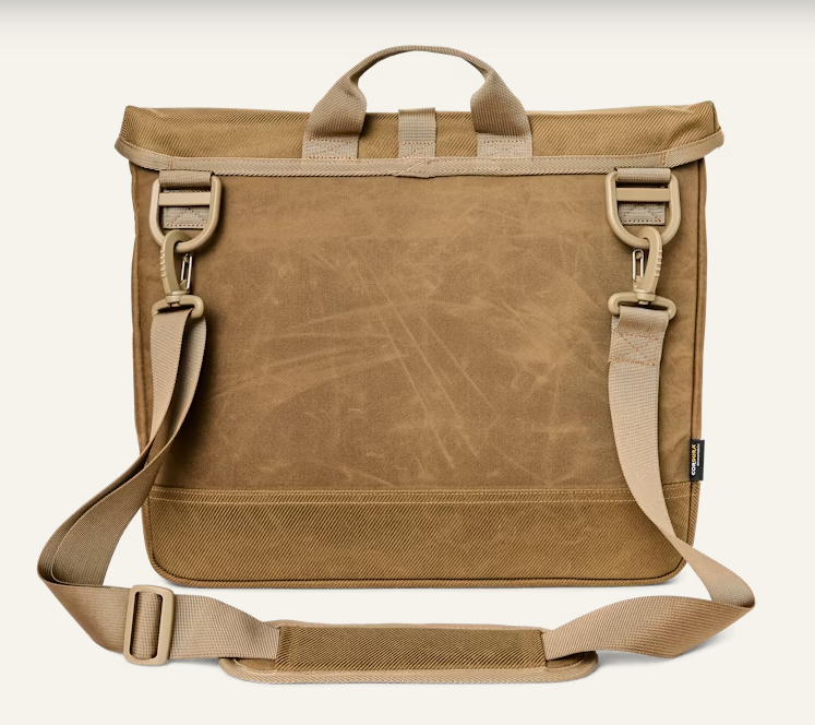 Surveyor Messenger Bag - Dark Tan & Flame