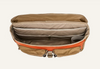 Surveyor Messenger Bag - Dark Tan & Flame