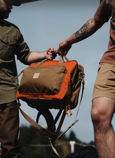 Surveyor Pullman Pack - Dark Tan & Flame