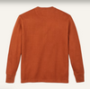 Waffle Knit Henley - Rust