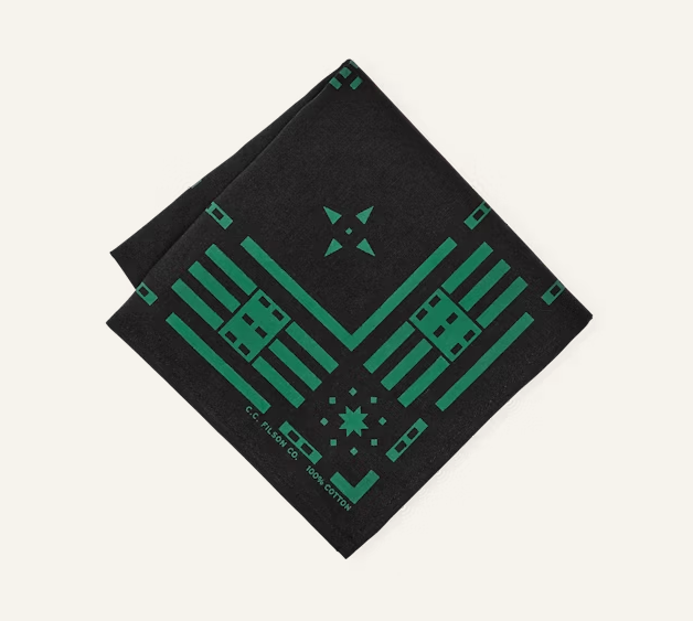 Navigator Bandana - Black Teal Stars