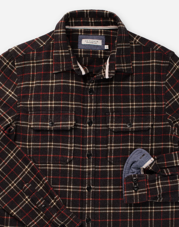 Winter Flannel Utility Shirt - Fall Nights