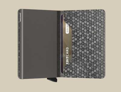 Slimwallet - Hexagon Grey