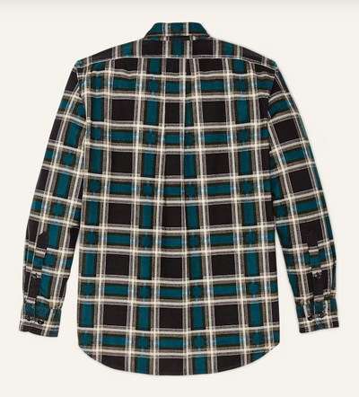 Field Flannel Shirt - Brown Blue Multi Plaid