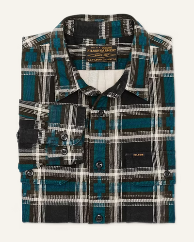 Field Flannel Shirt - Brown Blue Multi Plaid