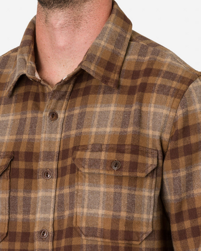 Winter Flannel Utility Shirt - Desert Bark