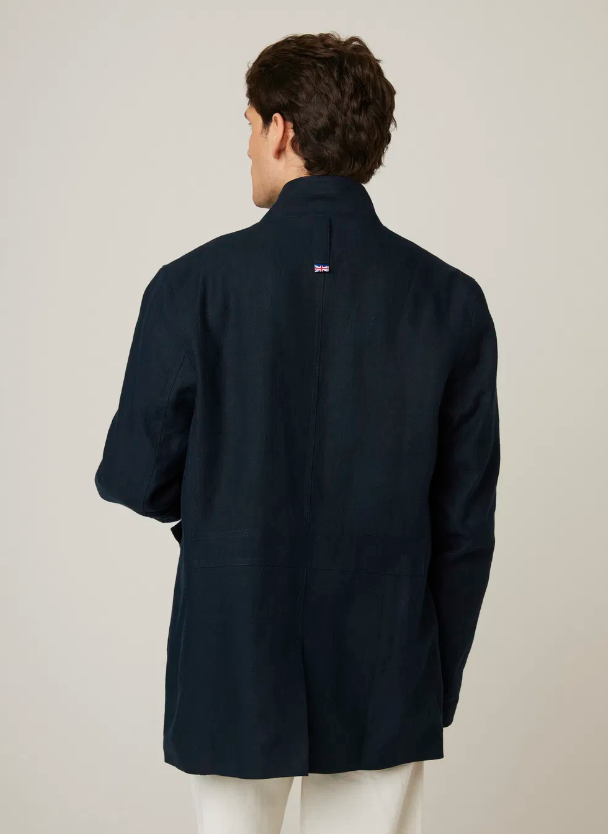 Malvern Linen Jacket - Navy