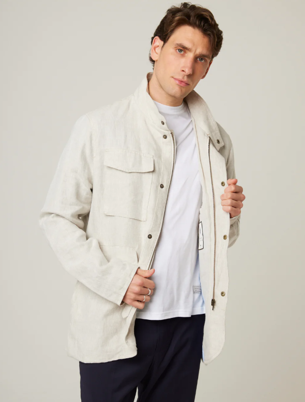 Malvern Linen Jacket - Ivory