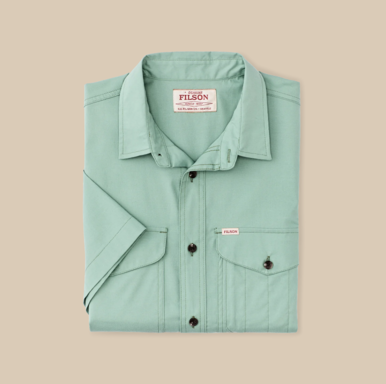 Twin Lakes Short Sleeve Sport Shirt - Granite Green