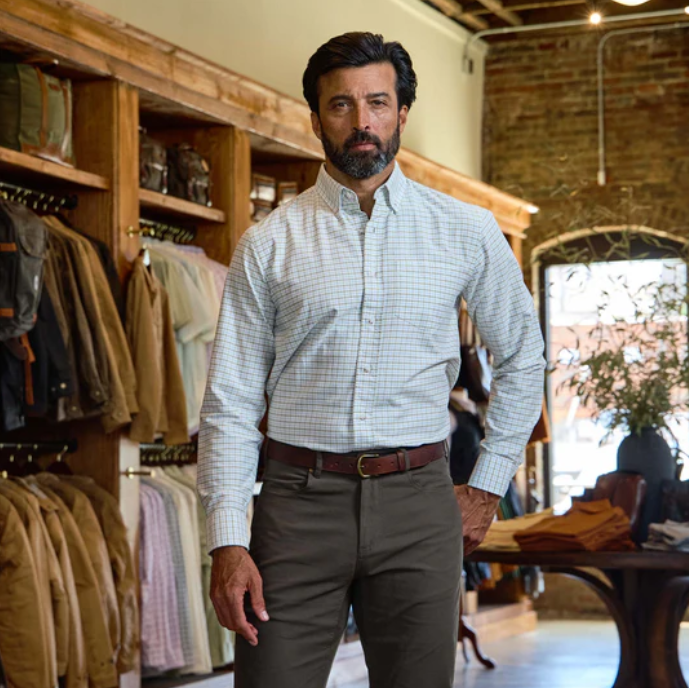 Culver Oxford Shirt - Khaki Sky