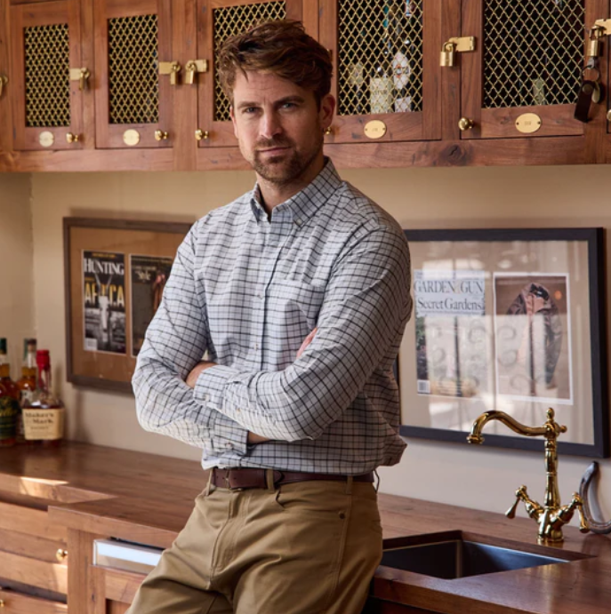 Culver Oxford Shirt - Olive Blue