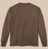 Waffle Knit Thermal Crewneck - Brown