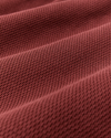 Waffle Knit Thermal Crewneck - Fired Brick