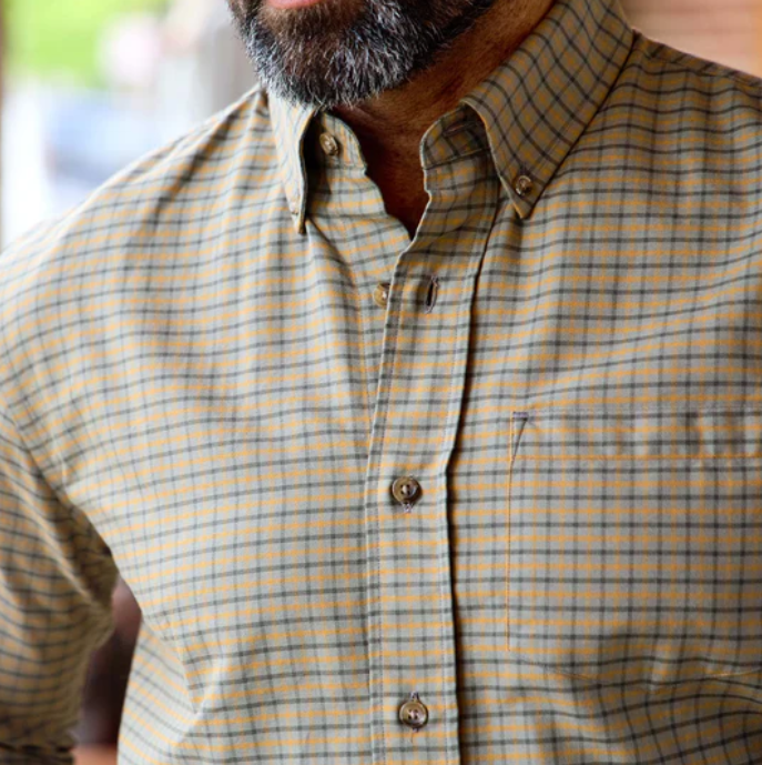 Culver Oxford Shirt - Olive Umber